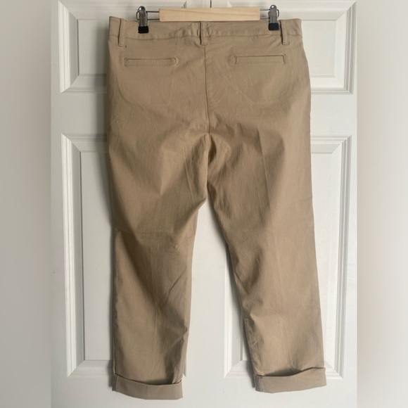 Larry Levine Classic Fit Stretch Pants Size 14 Khaki Color NWOT Comfort Casual - Picture 2 of 11